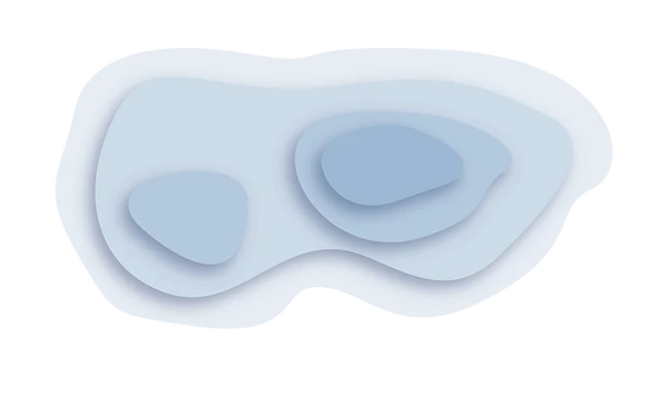 Abstract illustration of blue topographic map